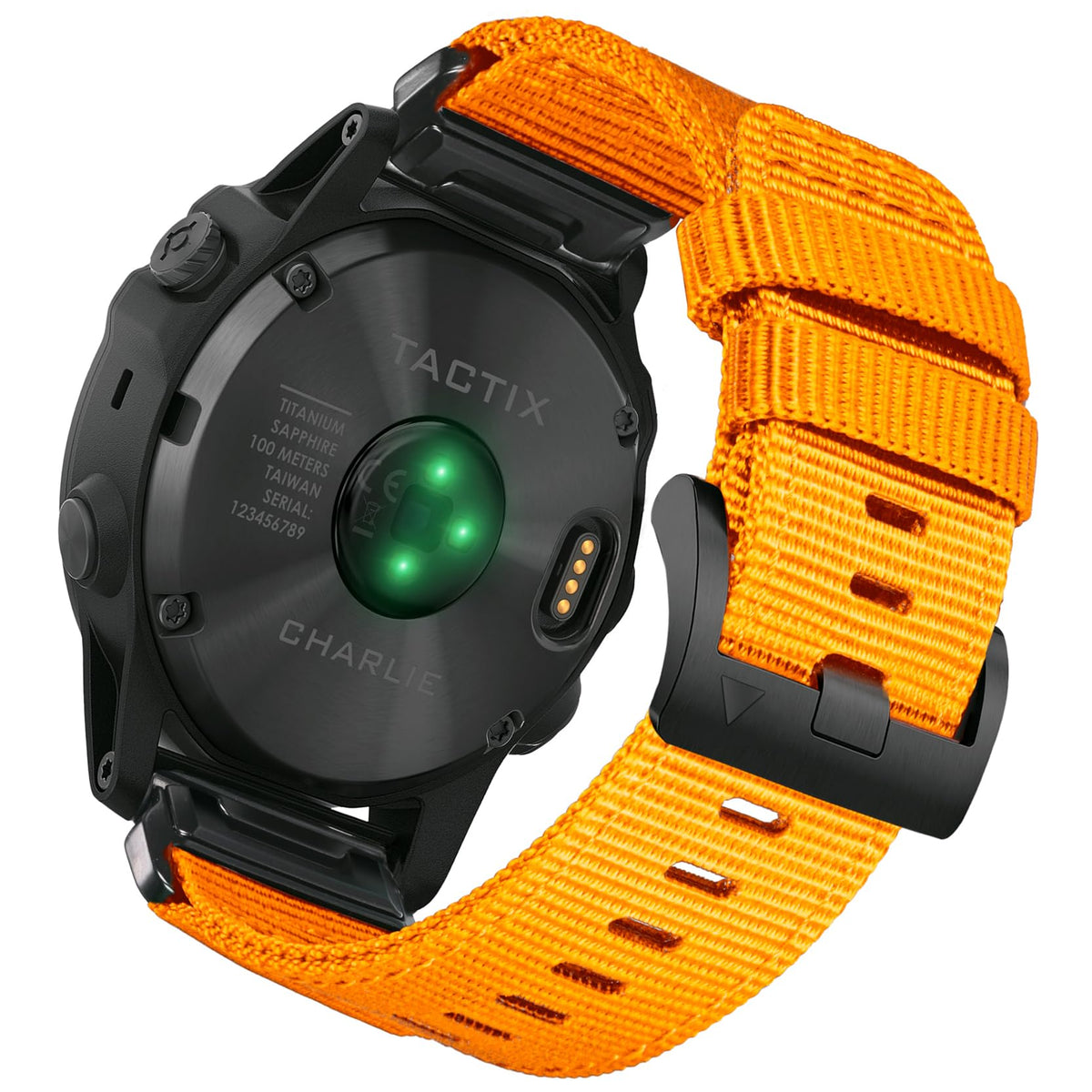 HEMSUT Sport Military Band on Garmin Fenix 8 51mm for rugged outdoor use.