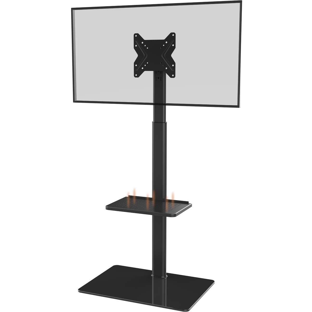 Hemudu floor TV stand room-setup demonstrates compact, corner-friendly design.