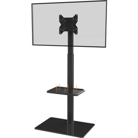Hemudu floor TV stand room-setup demonstrates compact, corner-friendly design.