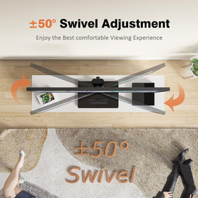 Hemudu tempered glass base adds strength and a sleek look to any surface.