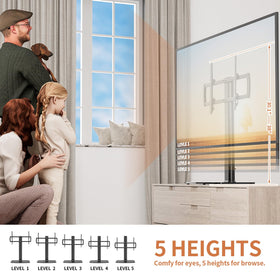 Hemudu universal swivel TV stand assembly shows quick 15-minute setup with included tools.