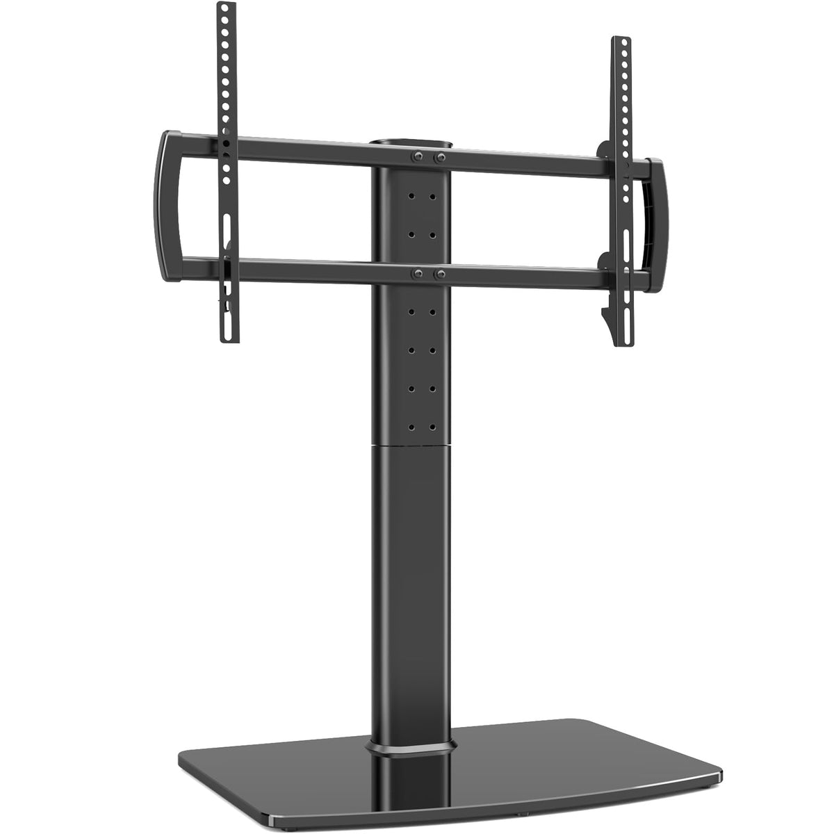 Hemudu universal swivel TV stand base provides stable tabletop support for 40–86 inch screens.