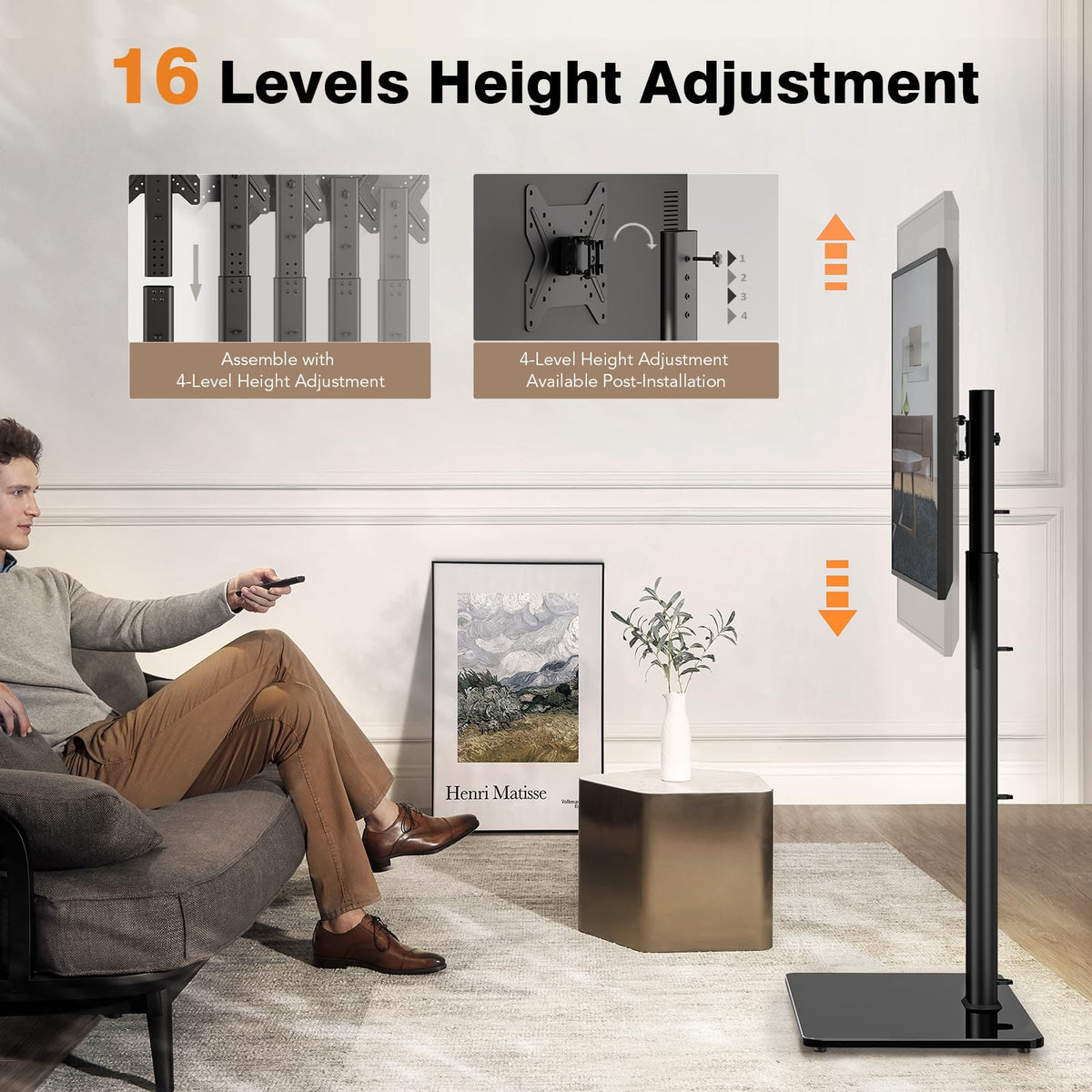 Hemudu VESA mount detail demonstrating compatibility and secure fit