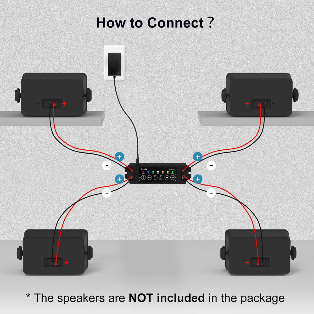 Herdio 19V3A power supply included for stable operation.
