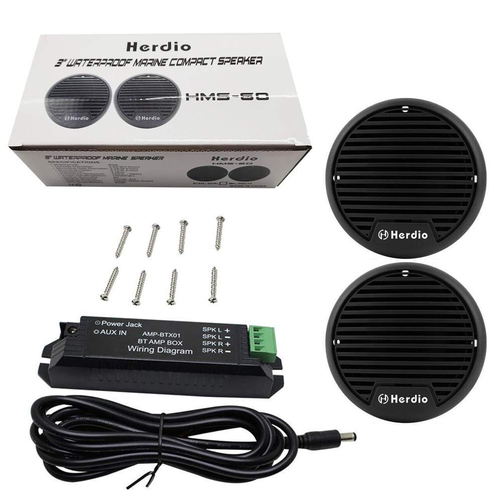 Herdio speakers beside a hot tub providing weatherproof backyard music