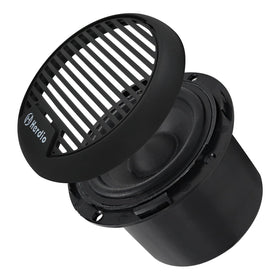 Herdio speaker installed on boat bow delivering splash-resistant stereo sound