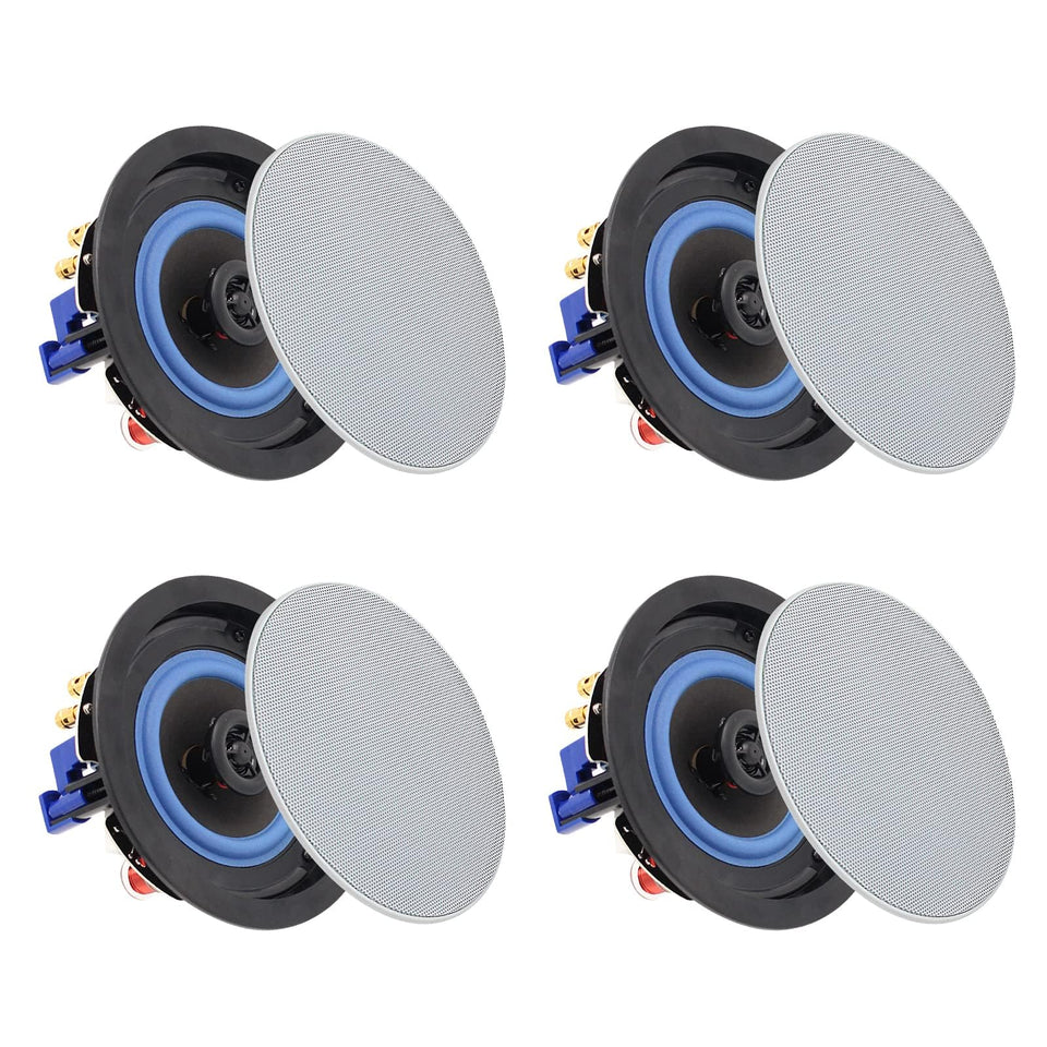 Herdio 4-inch ceiling speaker front view for flush-mount elegance in modern spaces.