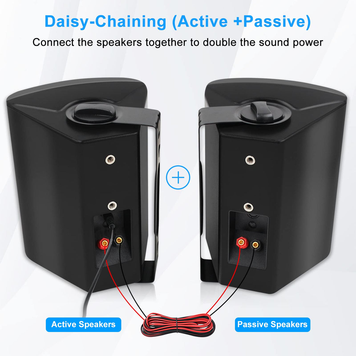 Two-way full-range system with 6.5-inch woofer and 1-inch tweeter.