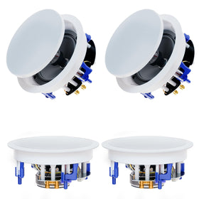 Herdio 6.5-inch ceiling speakers four-pack ready for immersive home theater audio.