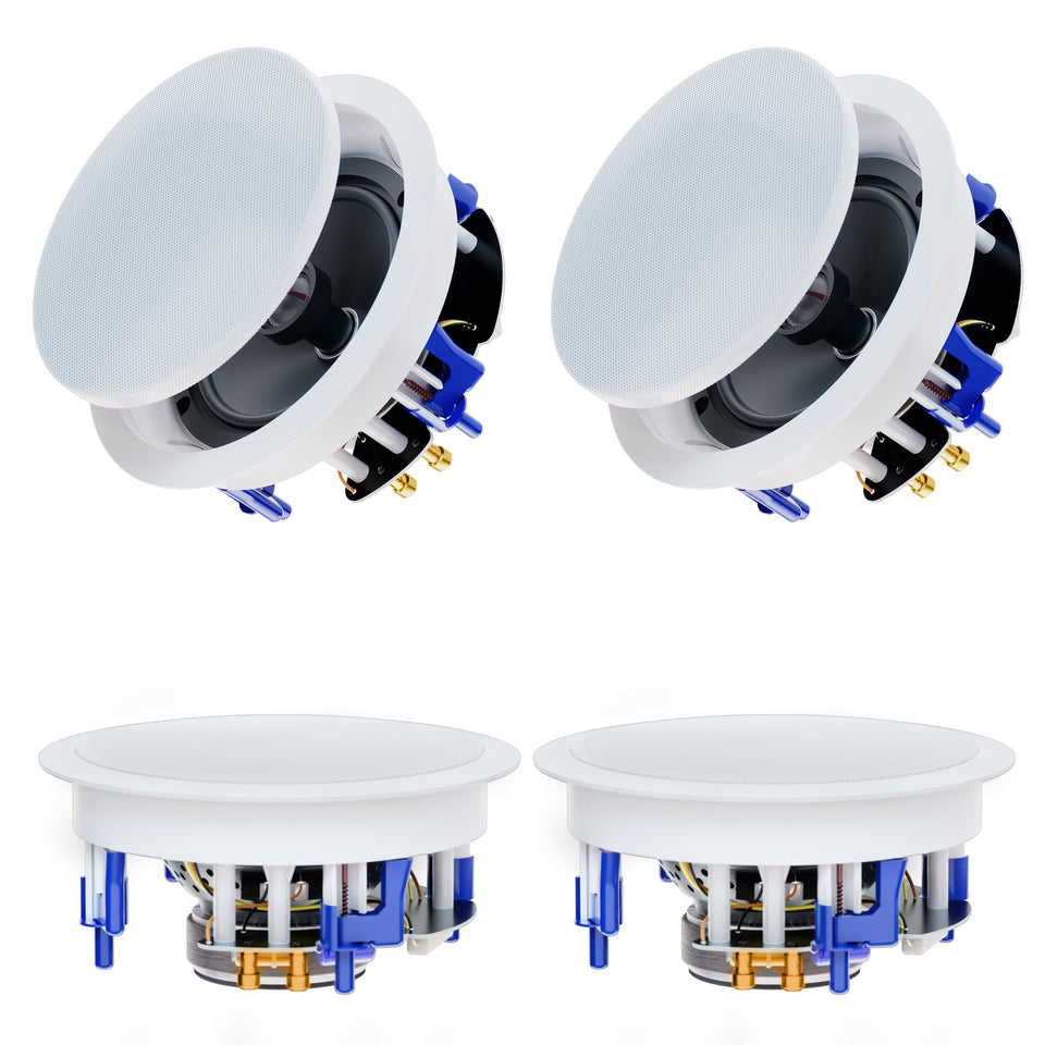 Herdio 6.5-inch ceiling speakers four-pack ready for immersive home theater audio.
