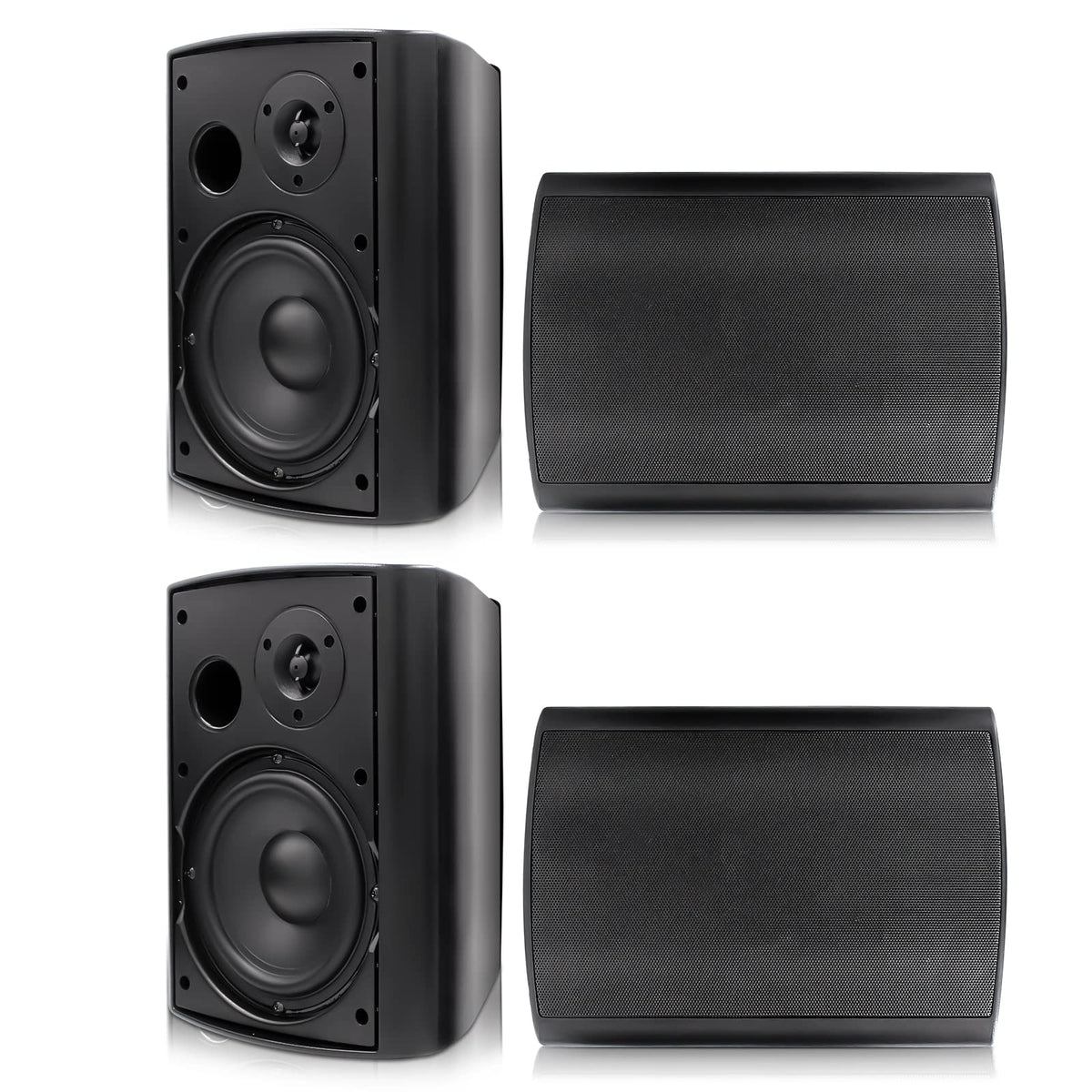 Herdio 6.5-inch outdoor speaker with wall mount for patio sound