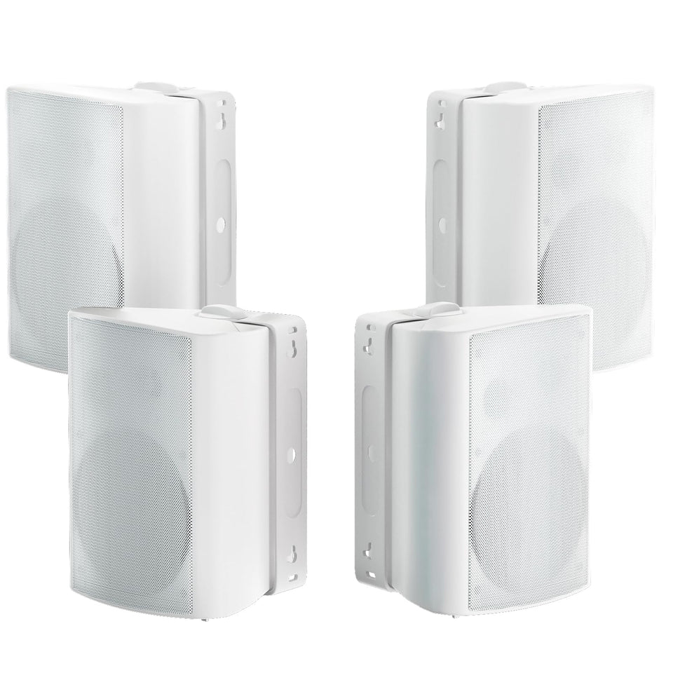 Herdio 800W outdoor speakers patio setup delivering immersive backyard sound.