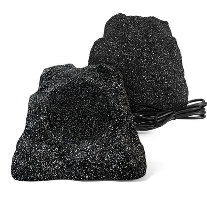 Herdio 8-inch outdoor rock speaker front view highlighting rugged waterproof design for decks