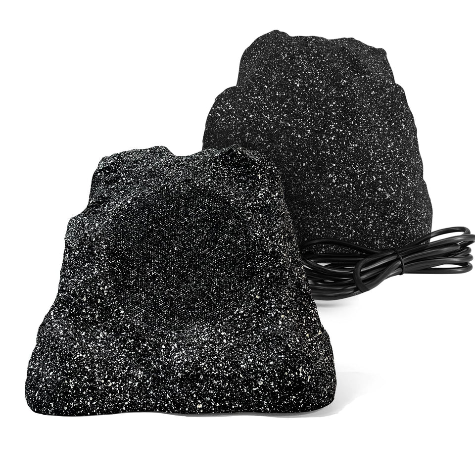 Herdio 8-inch outdoor rock speaker front view highlighting rugged waterproof design for decks