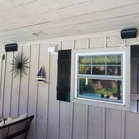 Herdio all-weather speakers resist rain and sun for year-round use.