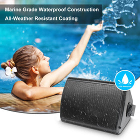 Herdio all-weather enclosure protects speakers in sun and rain