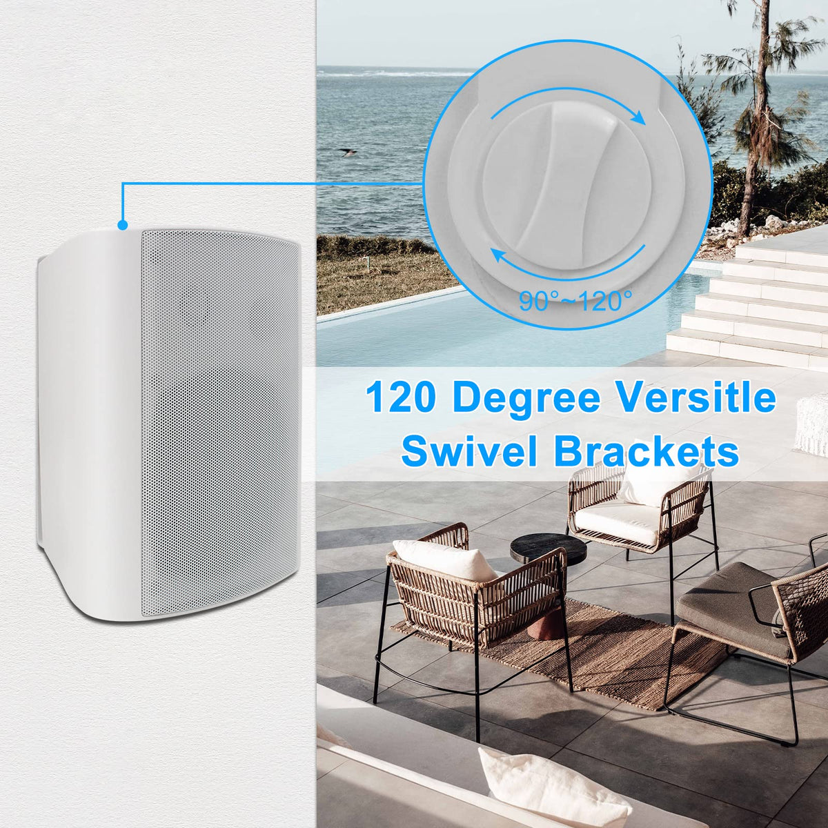 Herdio 3-4-inch anodized aluminum tweeter provides crisp high frequencies.
