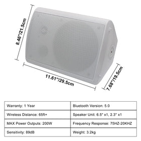 Herdio Bluetooth 5.0 amplifier connects multiple devices for flexible music.