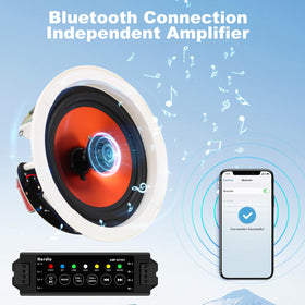 Bluetooth 5.0 ceiling sound enables stable wireless playback across spaces.