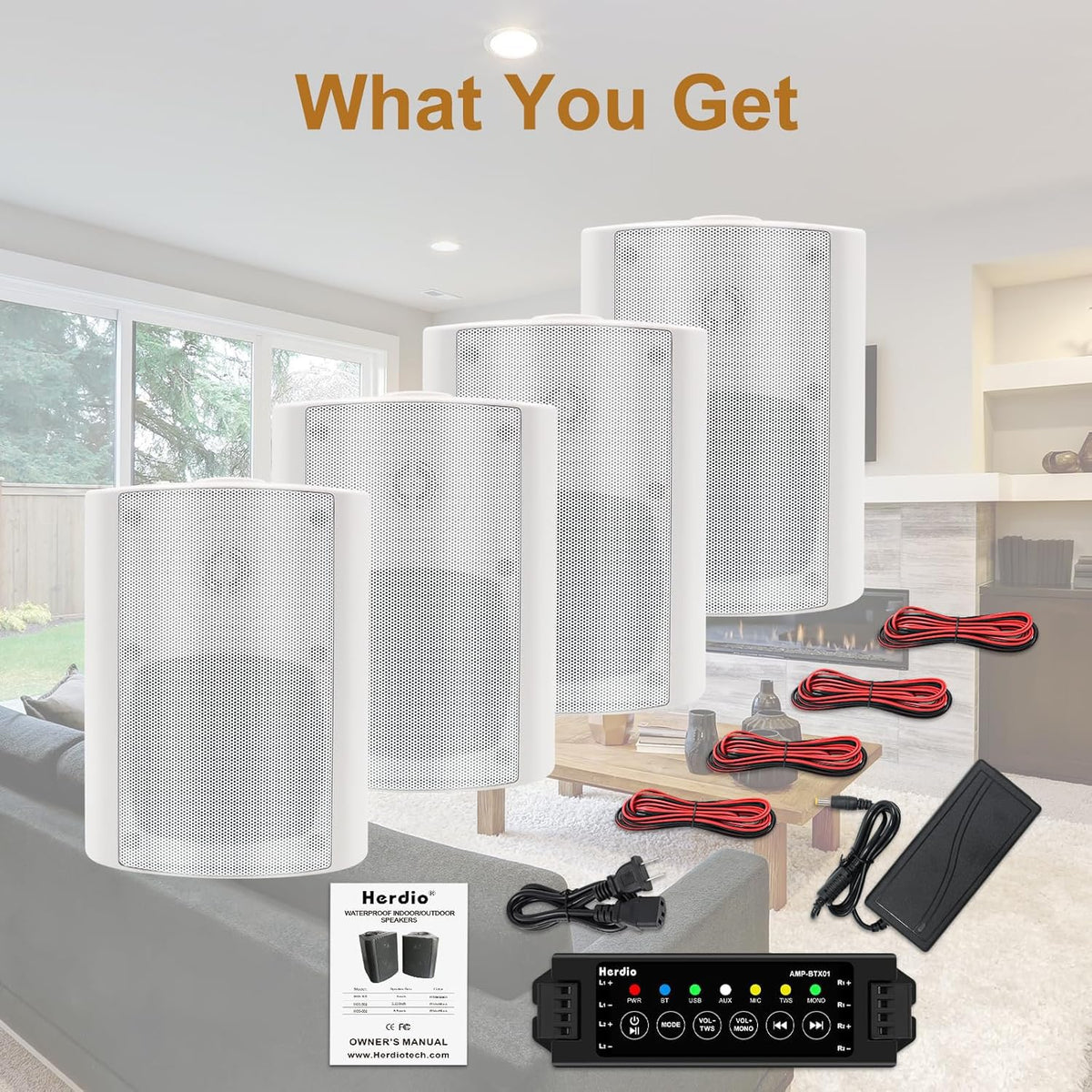 Herdio Bluetooth 5.0 wireless streaming capability for outdoors