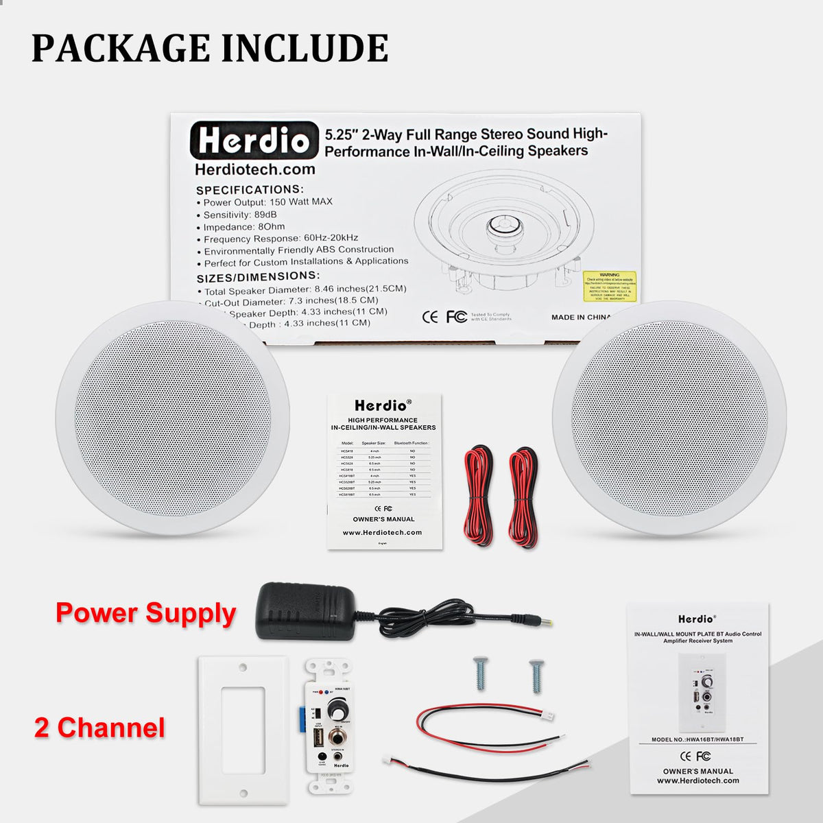 Herdio ceiling speaker cone detail highlighting durable polypropylene design