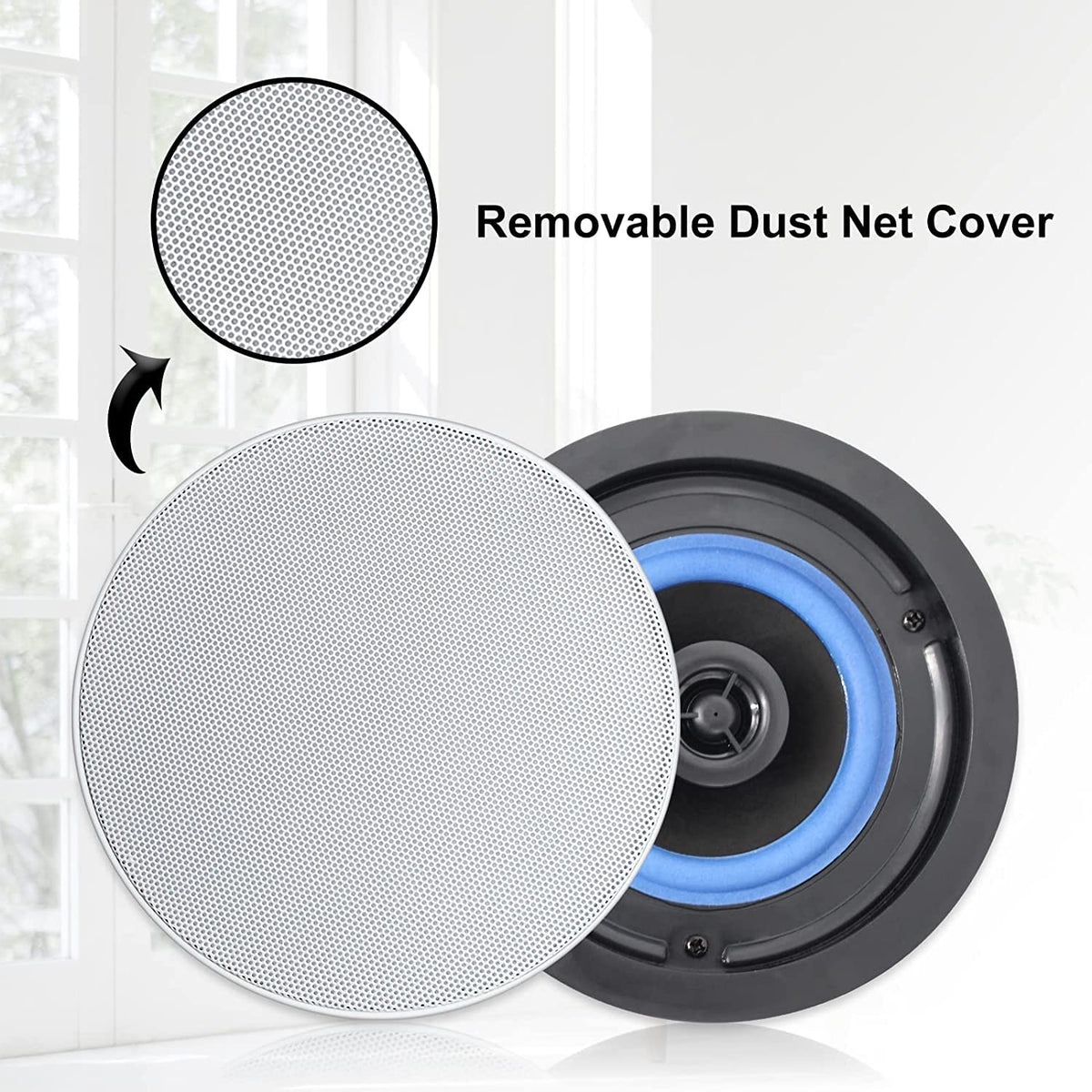 Herdio ceiling speaker installation mount demonstrating secure, straightforward fit