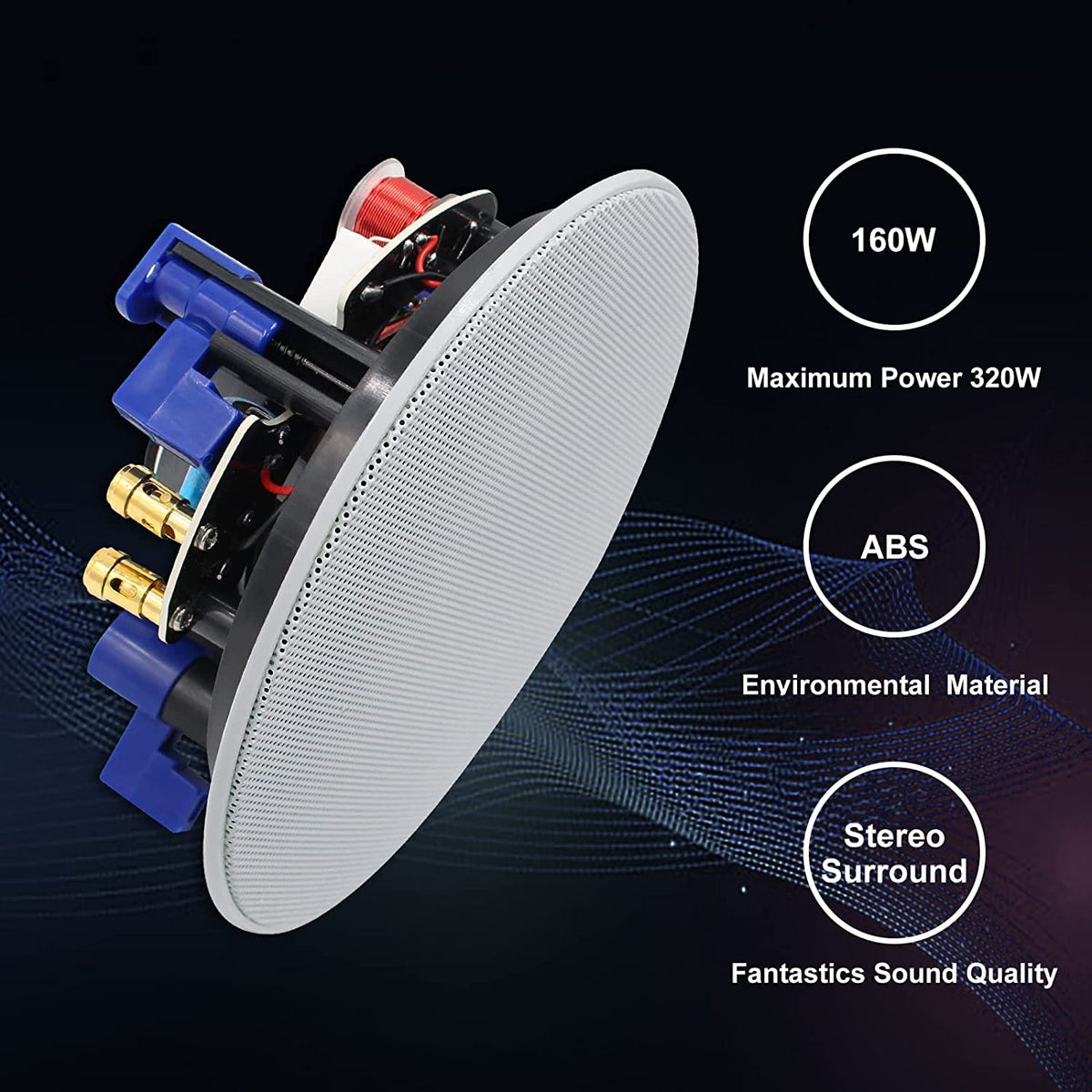 Herdio packaging includes four speakers and cables for quick setup