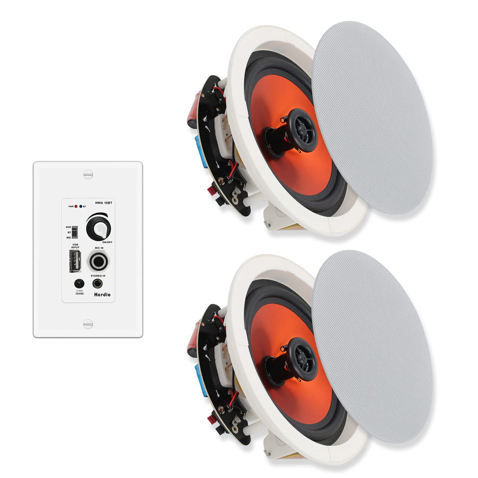 Herdio ceiling speaker pair delivering room-filling sound
