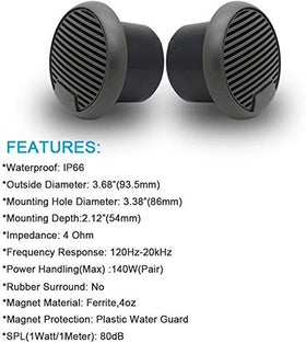 herdio close up of polypropylene cone and rubber surround enhances moisture resistance benefit