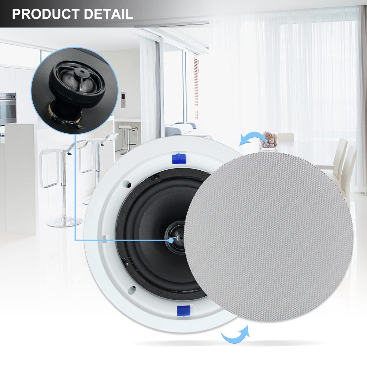 Herdio easy-install with cutout template simplifies in-wall installation.