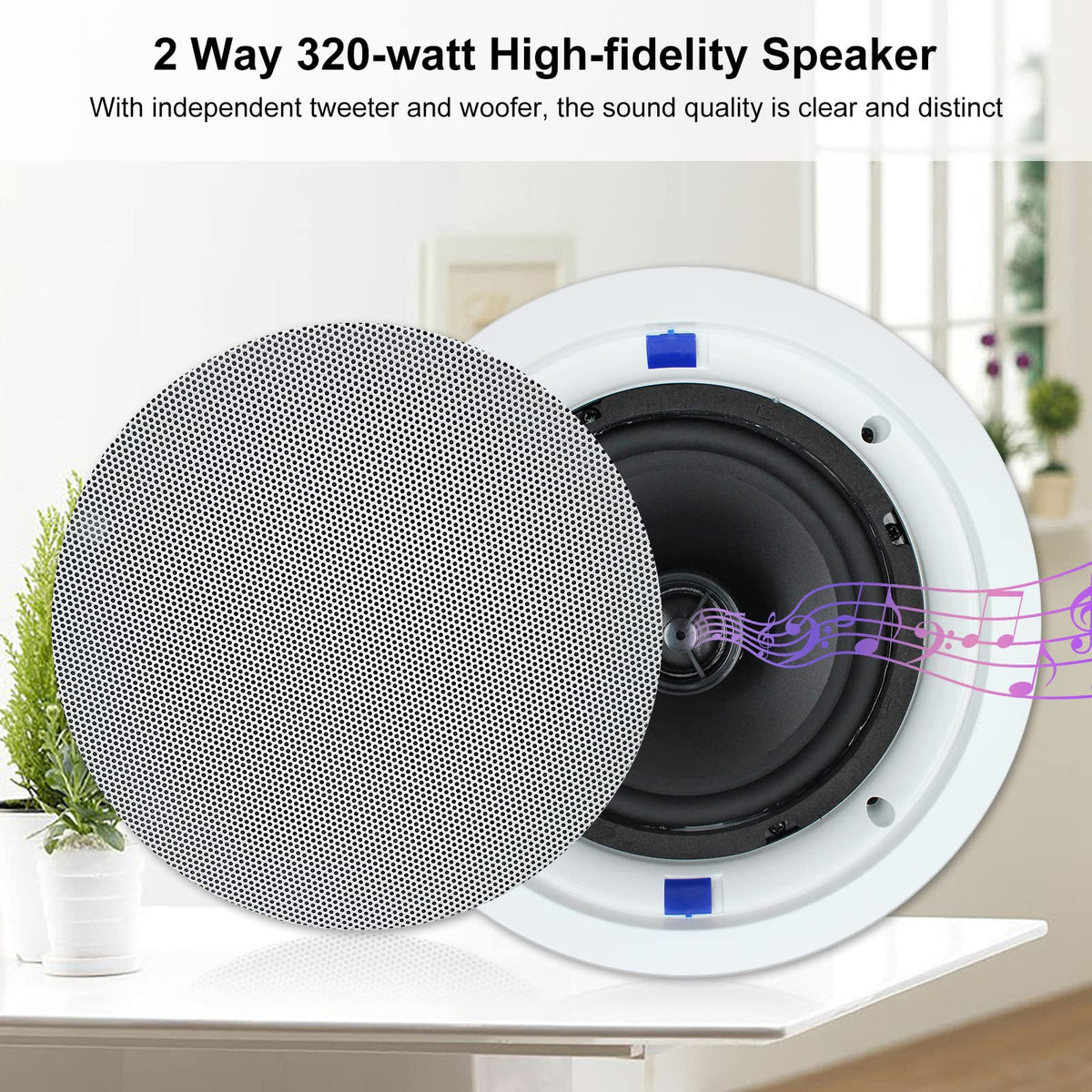 Herdio in-wall receiver back panel ports for easy connectivity