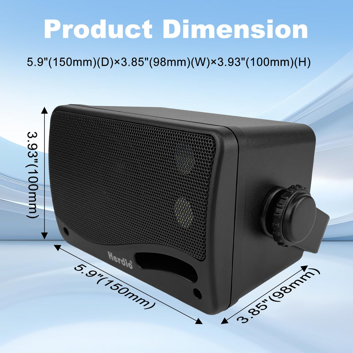 Herdio installation kit with mounting hardware for quick setup