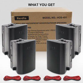 IP44-rated waterproof, all-weather Herdio speaker for outdoors