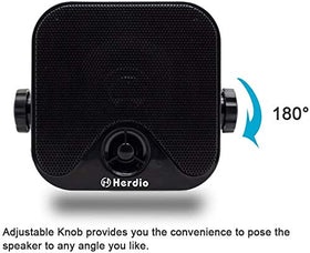 Herdio speakers in off-road lifestyle setting offering immersive ride audio