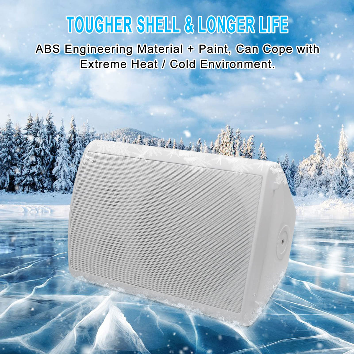 Herdio mount brackets allow up to 180-degree speaker rotation.