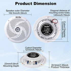 Herdio speakers mounted on boat deck demonstrating weather resistance