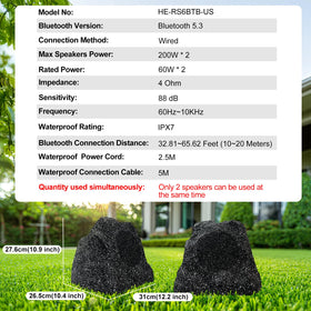 Herdio outdoor rock speaker on deck for immersive gatherings.