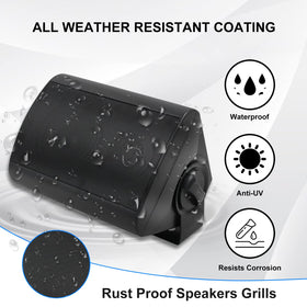 Weatherproof Herdio enclosure shields speaker components