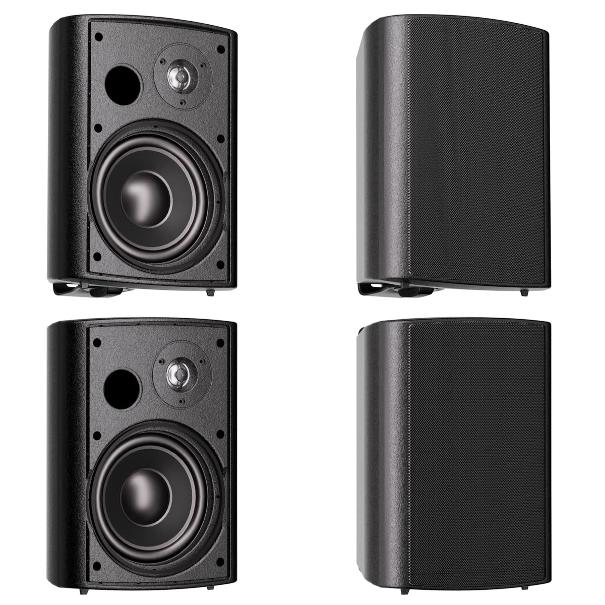 Herdio outdoor speaker front view mounted on wall for immersive backyard sound