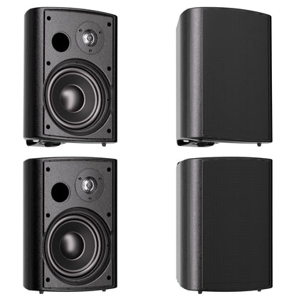 Herdio outdoor speaker front view mounted on wall for immersive backyard sound