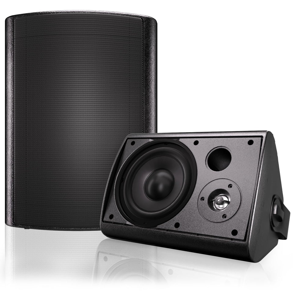 Herdio 6.5-inch outdoor speaker with wall-mount for flexible placement.