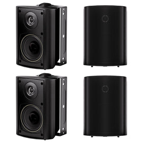 Herdio outdoor four-inch speakers front view for patio sound and weatherproof performance.