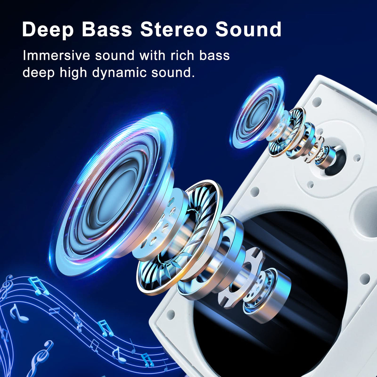 Herdio outdoor speakers wall mount brackets enable precise sound placement.