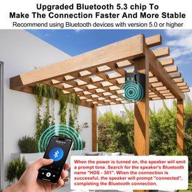 Herdio waterproof ABS enclosure keeps outdoor sound reliable in all weather.
