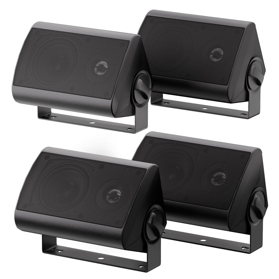 Herdio outdoor wall-mounted 4-inch speaker for patio listening