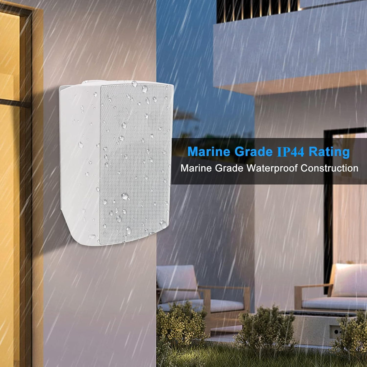 Herdio passive speaker with swivel bracket enables flexible placement