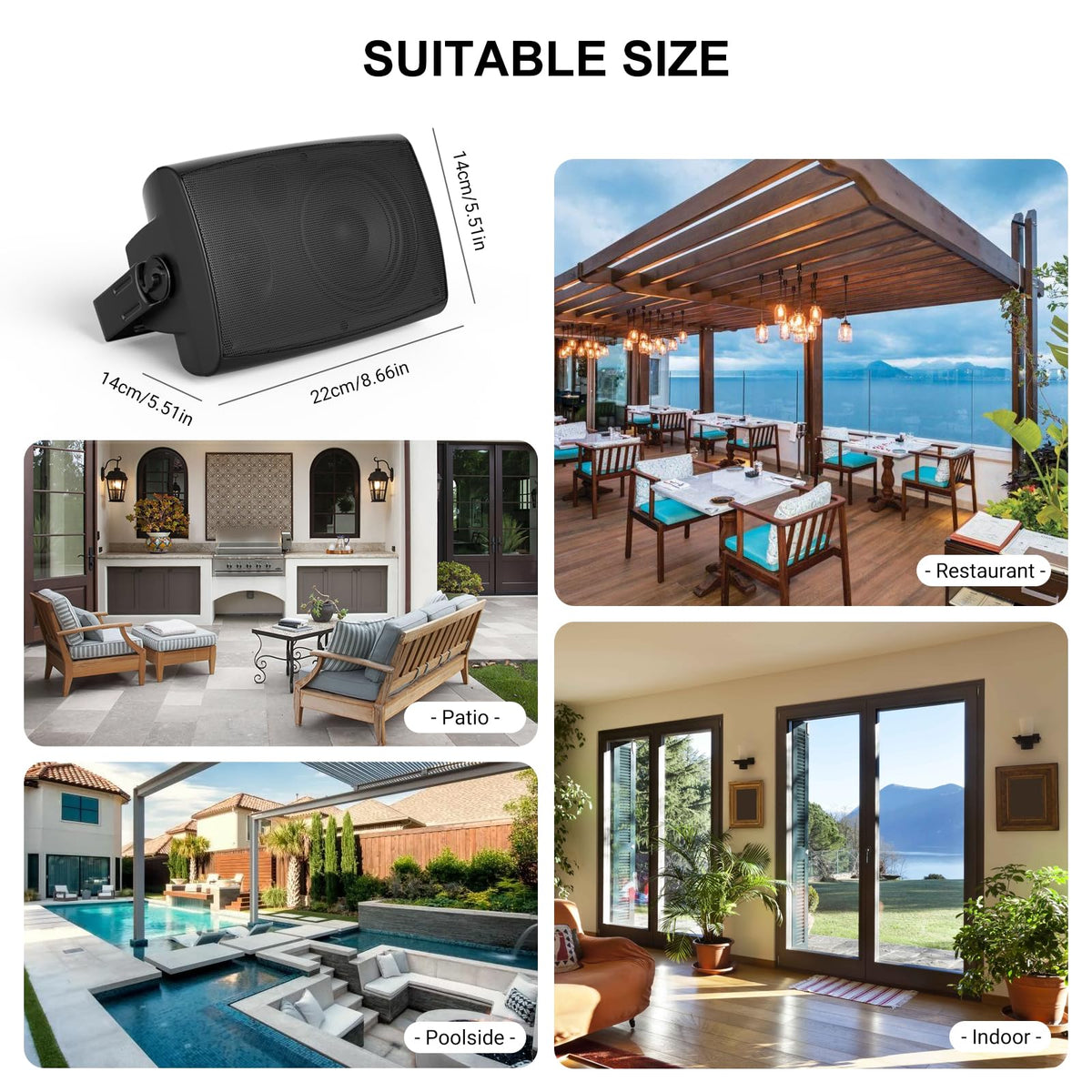 Herdio patio and backyard setup shows immersive outdoor sound.