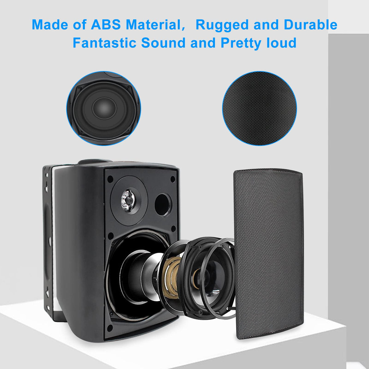 Herdio patio and home theater setup for enhanced backyard audio.