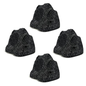 Herdio rock speaker front view, rugged outdoor design for decks