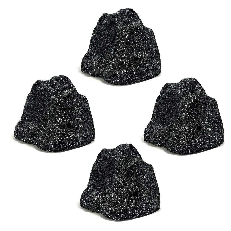 Herdio rock speaker front view, rugged outdoor design for decks